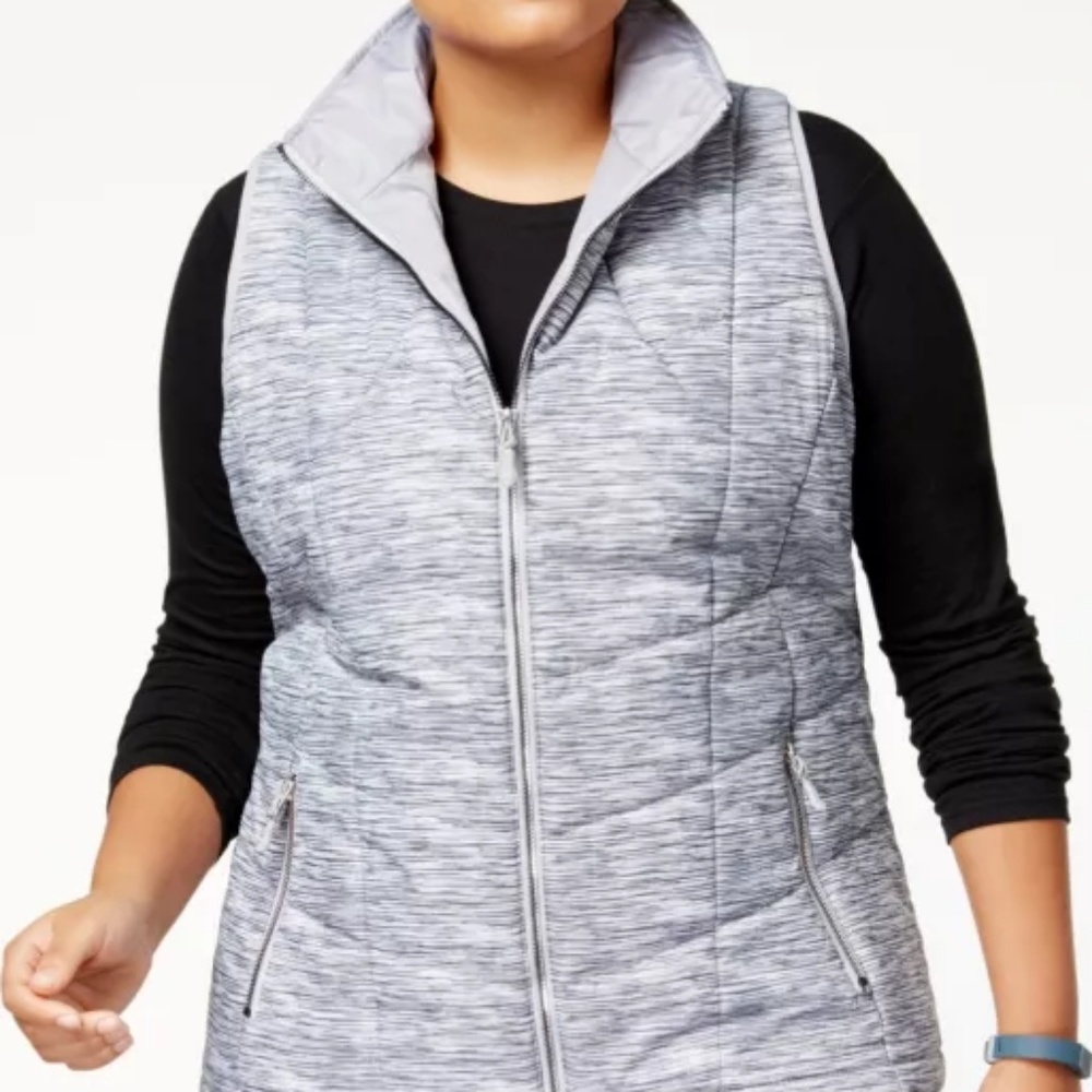 Ideology Women's Plus Winter White Active Vest